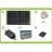 KIT Solare Fotovoltaico base da 10W 12V completo di regolatore di carica, batteria da 4A,lampadina led da 5W e caricatore usb