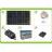 Solar KIT base complete of solar panel, solar charger, battery, MR16 5W LED hotspot and usb charger