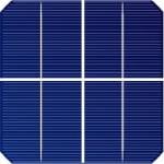 Celula solar Mono 2.5"x2.5"  ( 62.5x62.5 mm )  A-Grade 1BB (Bus bar)