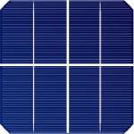 Solar cell Mono 2.5"x2.5" ( 62.5X62.5 mm ) A-grade 1BB