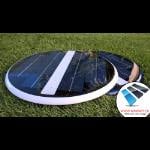 Lampe solaire LED submersible, grâce aux cellules solaires, éclaire votre piscine, fontaine ou étang. S'installe en 5 minutes sa