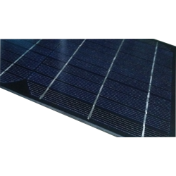 Mini pannello solare monocristallino in vetro di dimensioni 500X200 mm con scatola di connessione da 18V a 15W di potenza