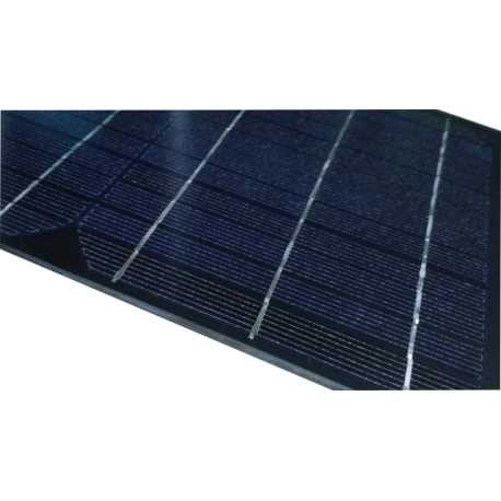 Mini pannello solare monocristallino in vetro di dimensioni 500X200 mm con scatola di connessione da 18V a 15W di potenza