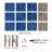KIT 36W celle solari 3"x3"  (78X78mm) A-grade