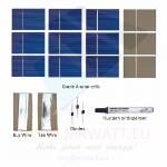 KIT 25W 36 solar cells 2"x3"  (52x78mm) A-grade