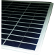 Modulo fotovoltaico custom in vetro no cornice 36 celle solari sfondo bianco da 210X210mm 18V 6W di potenza bordi arrotondati