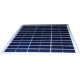 Modulo fotovoltaico custom in vetro no cornice 36 celle solari sfondo bianco da 210X210mm 18V 6W di potenza bordi arrotondati