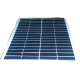 Modulo fotovoltaico personalizzato in vetro no cornice 36 celle sfondo bianco da 140X220mm 18V 4200mW potenza bordi arrotondati