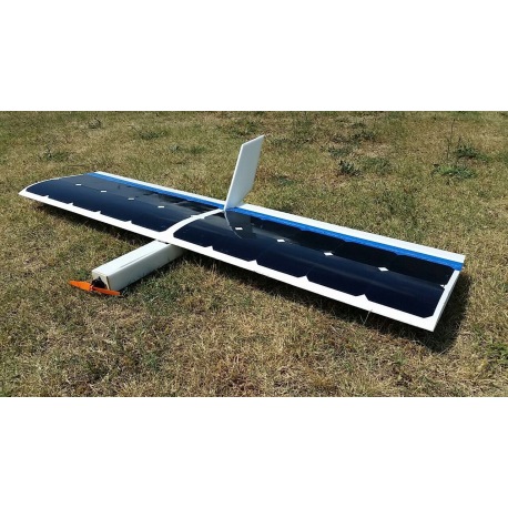 RC DIY solar airplane without batteries powered by solar cells model Solar DR1 1300mm Solar drone