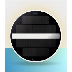 Lampe LED à énergie solaire avec aimant pour piscines Liner avec parois en acier galvanisé installation rapide économie assurée