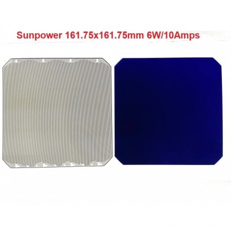 Cella solare monocristallina sunpower flessibile ad alta efficienza da 6x6 pollici (161X161mm) classe A da 6000mW