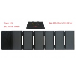 Pannello solare Sunpower 40w 42V pieghevole portatile per la ricarica di monopattini elettrici Xiaomi M365 e Ninebot ES1 ES2 ES4