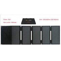 Pannello solare Sunpower 70w 42V pieghevole portatile per la ricarica di monopattini elettrici Xiaomi M365 e Ninebot ES1 ES2 ES4