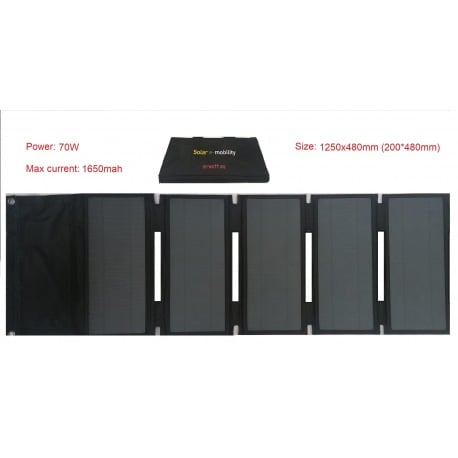 Sunpower 70w 42V portable folding solar panel for charging electric scooters Xiaomi M365 and Ninebot ES1 ES2 ES4