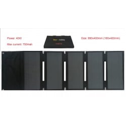 Pannello solare Sunpower 40w 42V pieghevole portatile per la ricarica di monopattini elettrici Xiaomi M365 e Ninebot ES1 ES2 ES4