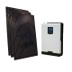 Home DIY off-grid photovoltaic KIT system composed by 2 PV poly modules 150Wp 1 hybrid inverter 1000W power and 1 100Ah battery