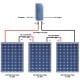 Kit fotovoltaico 3KWp casa 12 pannelli solari policristallini,1 regolatore MPPT 60A,1 inverter ibrido PS4048 4 batterie 200Ah