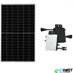 Kit fotovoltaico solare da 335W Plug and Play a norma CEI 0-21 per autoconsumo composto da un modulo FV e Microinverter HOYMILES
