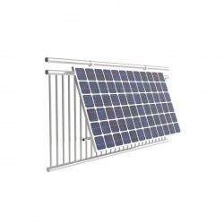 Struttura di sostegno orientabile per un modulo fotovoltaicio sul balcone