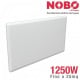Radiatore elettrico norvegese NOBO 1250W per ambienti fino a 25 mq (include termostato NCU-2Te)