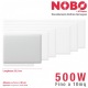 Radiatore elettrico norvegese NOBO 500W per ambienti fino a 10 mq (include termostato NCU-2Te)
