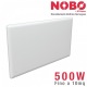 Radiatore elettrico norvegese NOBO 500W per ambienti fino a 10 mq (include termostato NCU-2Te)