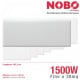 Radiatore elettrico norvegese NOBO 1500W per ambienti fino a 30 mq (include termostato NCU-2Te)