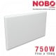 Radiatore elettrico norvegese NOBO 500W per ambienti fino a 10 mq (include termostato NCU-2Te)