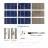 KIT 140W 72 celle solari 3"x6"  (78x156mm) A-grade