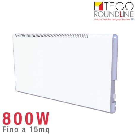 Radiatore elettrico Svedese TEGO 800W basso consumo  h. 40cm  scalda fino a 15 mq