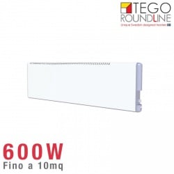 Radiatore elettrico Svedese TEGO 600W basso consumo  h. 20cm  scalda fino a 10 mq