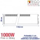 Radiatore elettrico Svedese TEGO 1000W basso consumo  h. 20cm  scalda fino a 20 mq