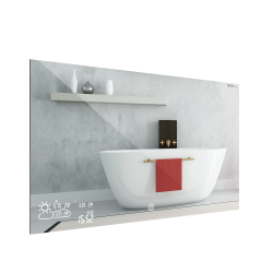 Specchio Smart BVF ADELING 60x60cm 200W con altoparlanti Bluetooth e illuminazione led