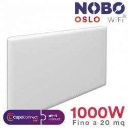 Radiatore elettrico norvegese NOBO OSLO Wi-Fi 1000W per ambienti fino a 20 mq