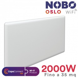 Radiatore elettrico norvegese NOBO OSLO Wi-Fi 2000W per ambienti fino a 35 mq