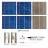 KIT 450W 108 celle solari 6"x6" (156x156mm) A-grade