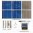 KIT 150W 36 celle solari 6"x6" (156x156mm) A-grade con regolatore di carica CMP12