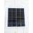 Mini pannello solare monocristallino vetro 130X130 mm