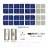 KIT 9W 12 celle solari 2.5"x2.5" (62x62mm) Monocristalline A-grade