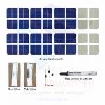 KIT 9W 12 celle solari 2.5"x2.5" (62x62mm) Monocristalline A-grade