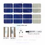 KIT 100W 72 celle solari 2.5"x5" (62x125mm) Monocristalline A-grade