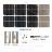 KIT 240W 108 celle solari 3"x6" (78x156mm) Monocristalline A-grade