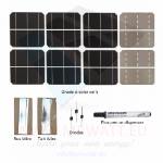 KIT 240W 108 celle solari 3"x6" (78x156mm) Monocristalline A-grade