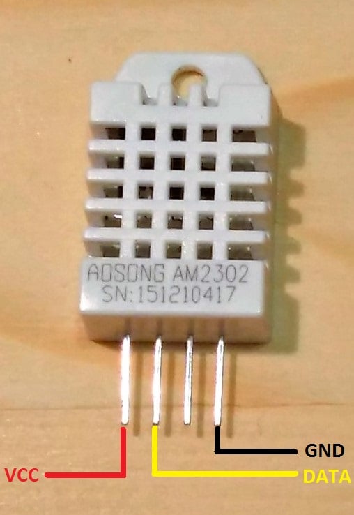 DHT22 connections